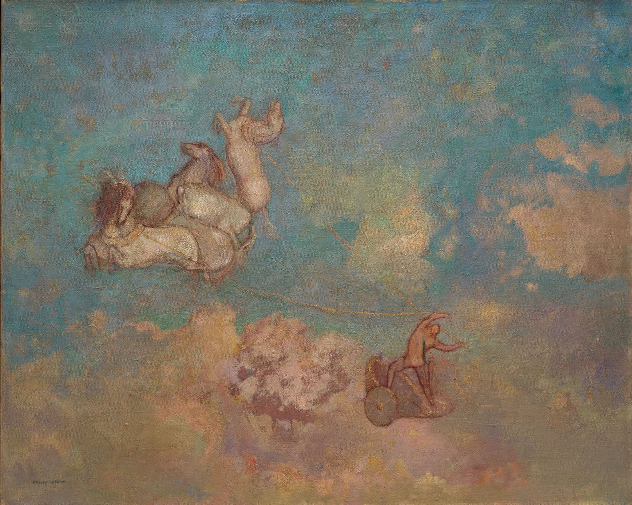 De wagen van Apollo door Odilon Redon