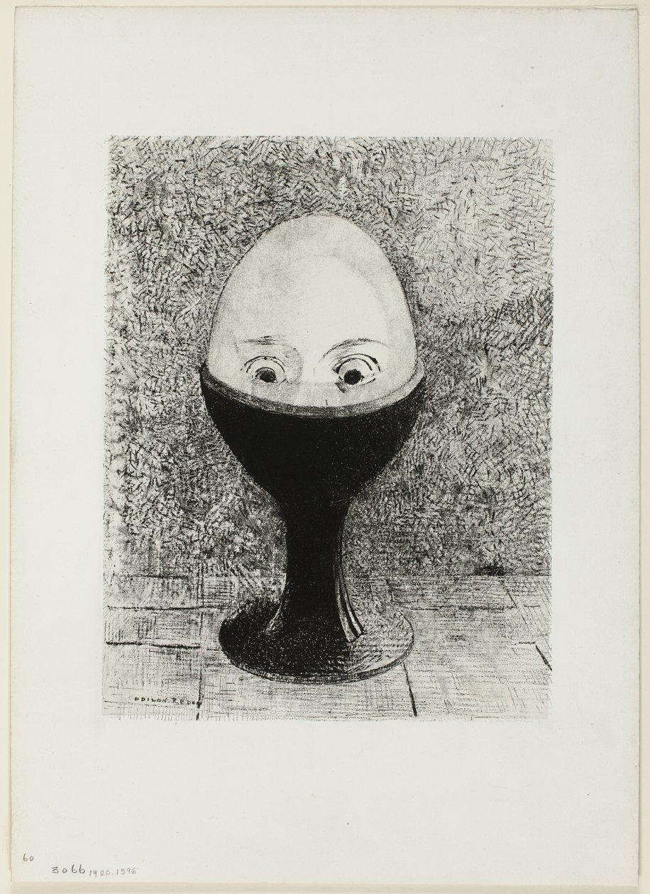 Het ei door Odilon Redon