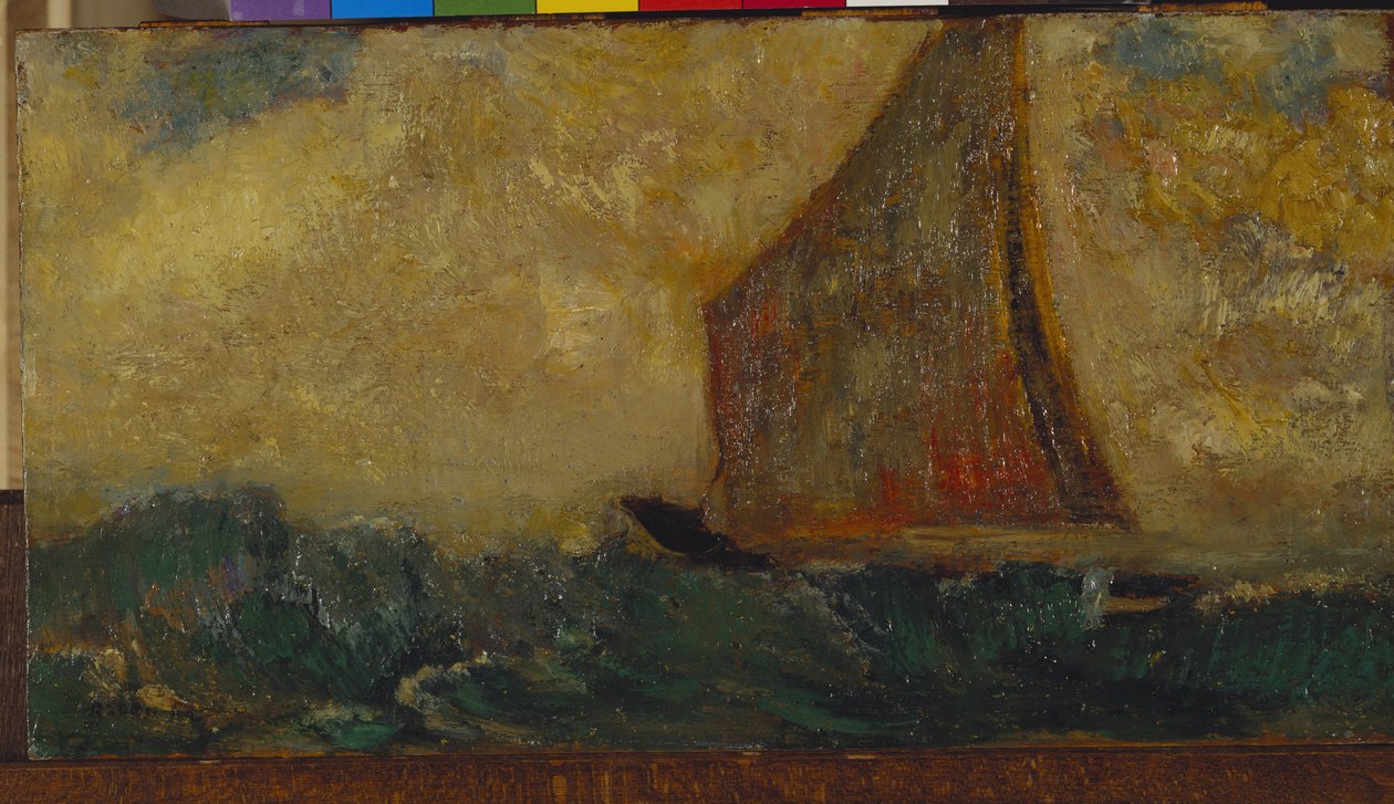 De mystieke boot door Odilon Redon
