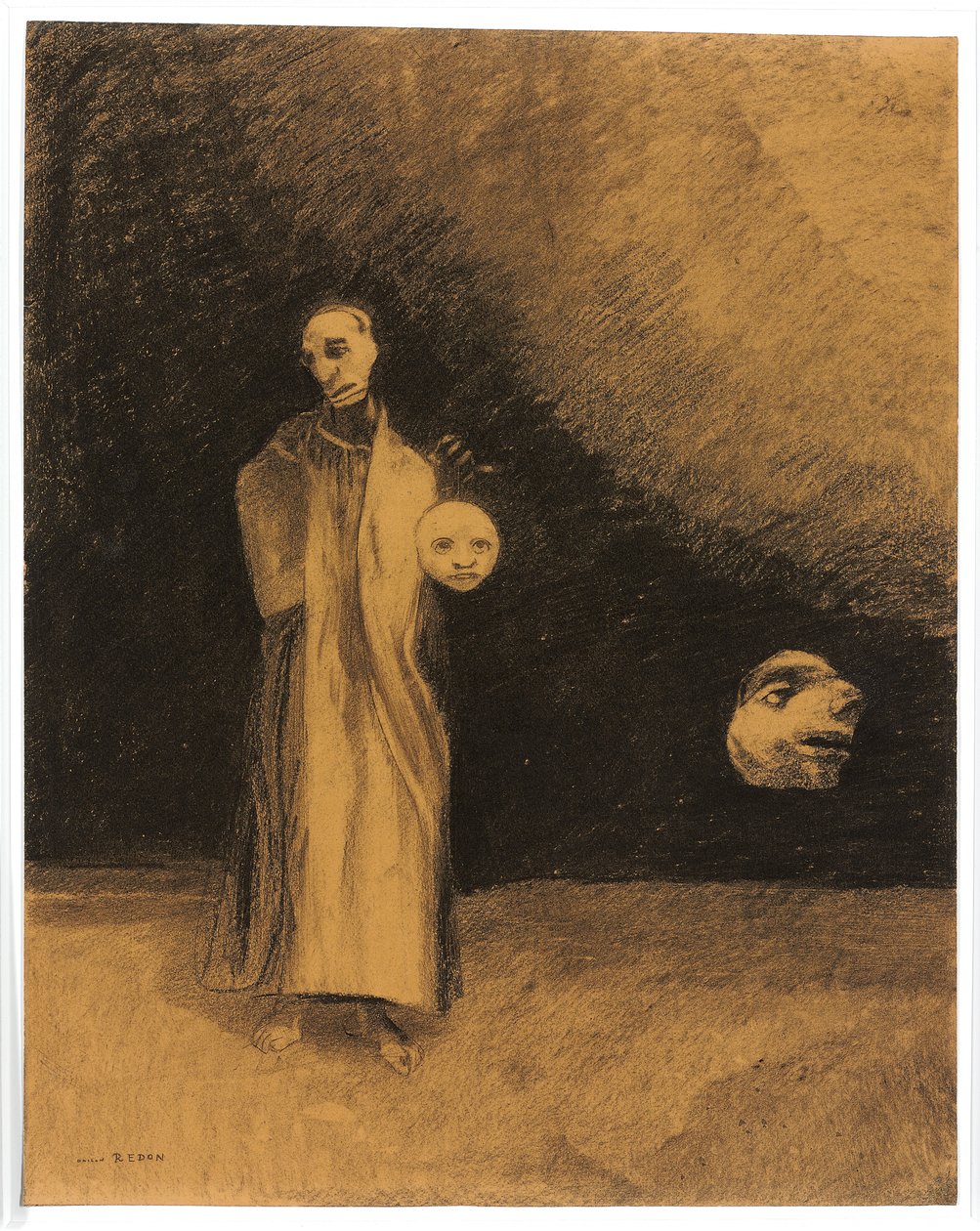 De nachtmerrie, 1881 door Odilon Redon
