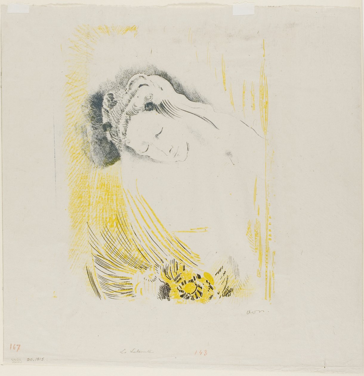De Sulamitische door Odilon Redon