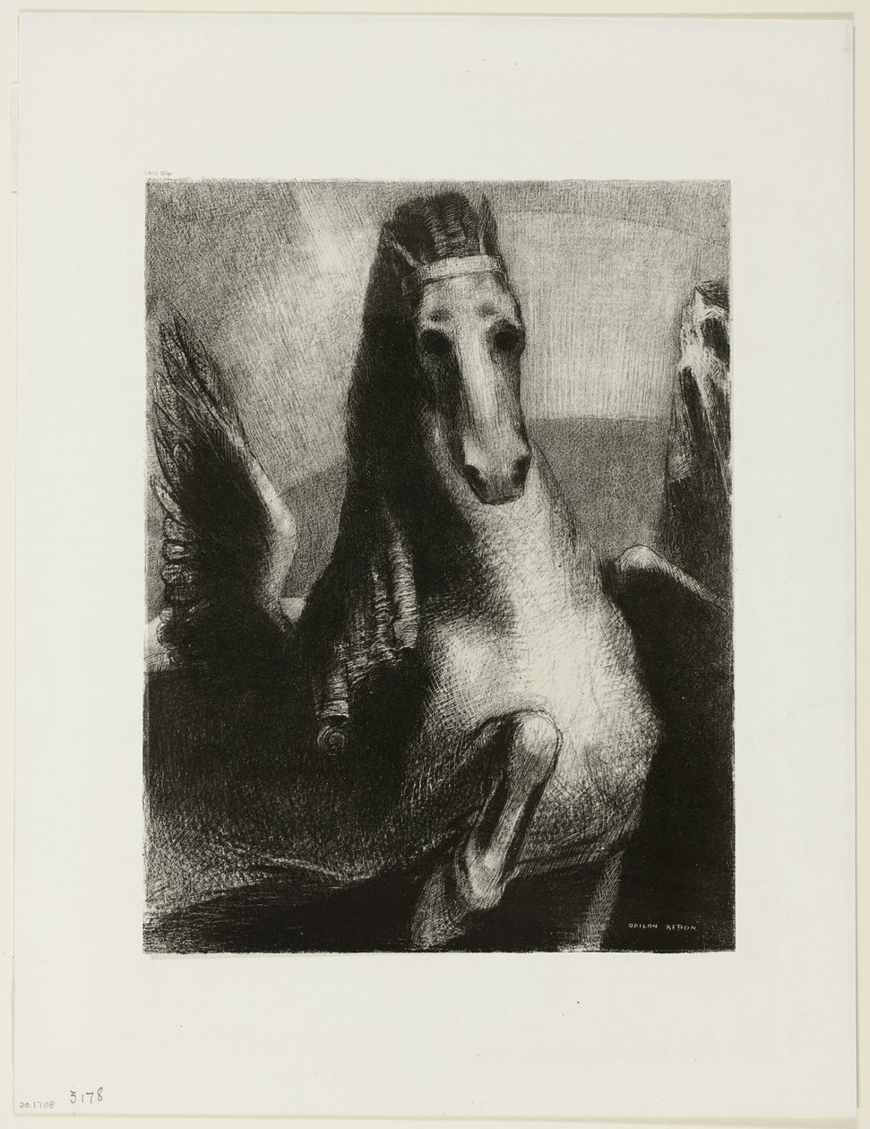 De vleugel door Odilon Redon