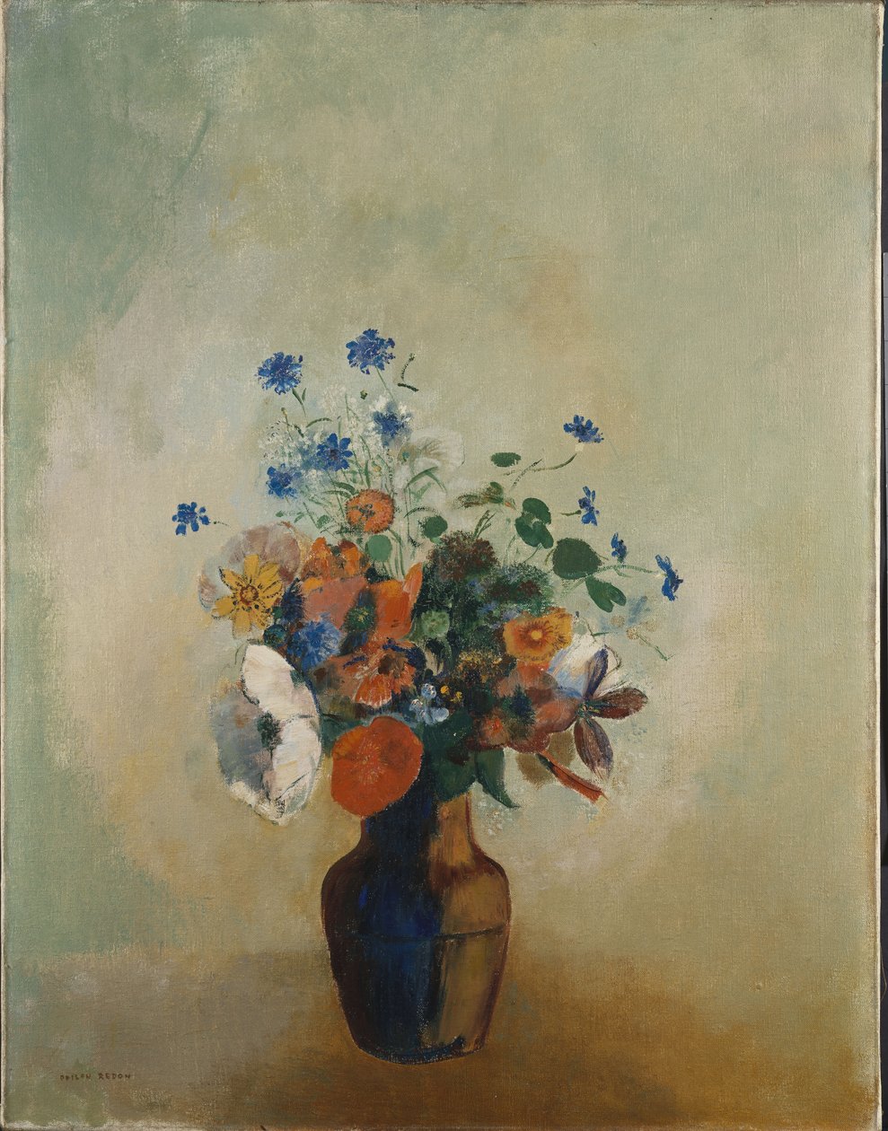 Wilde bloemen, ca. 1902 door Odilon Redon