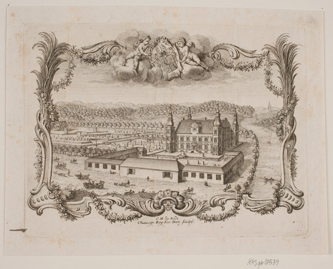 Engelsholm bij Vejle door Odvardt Helmoldt de Lode