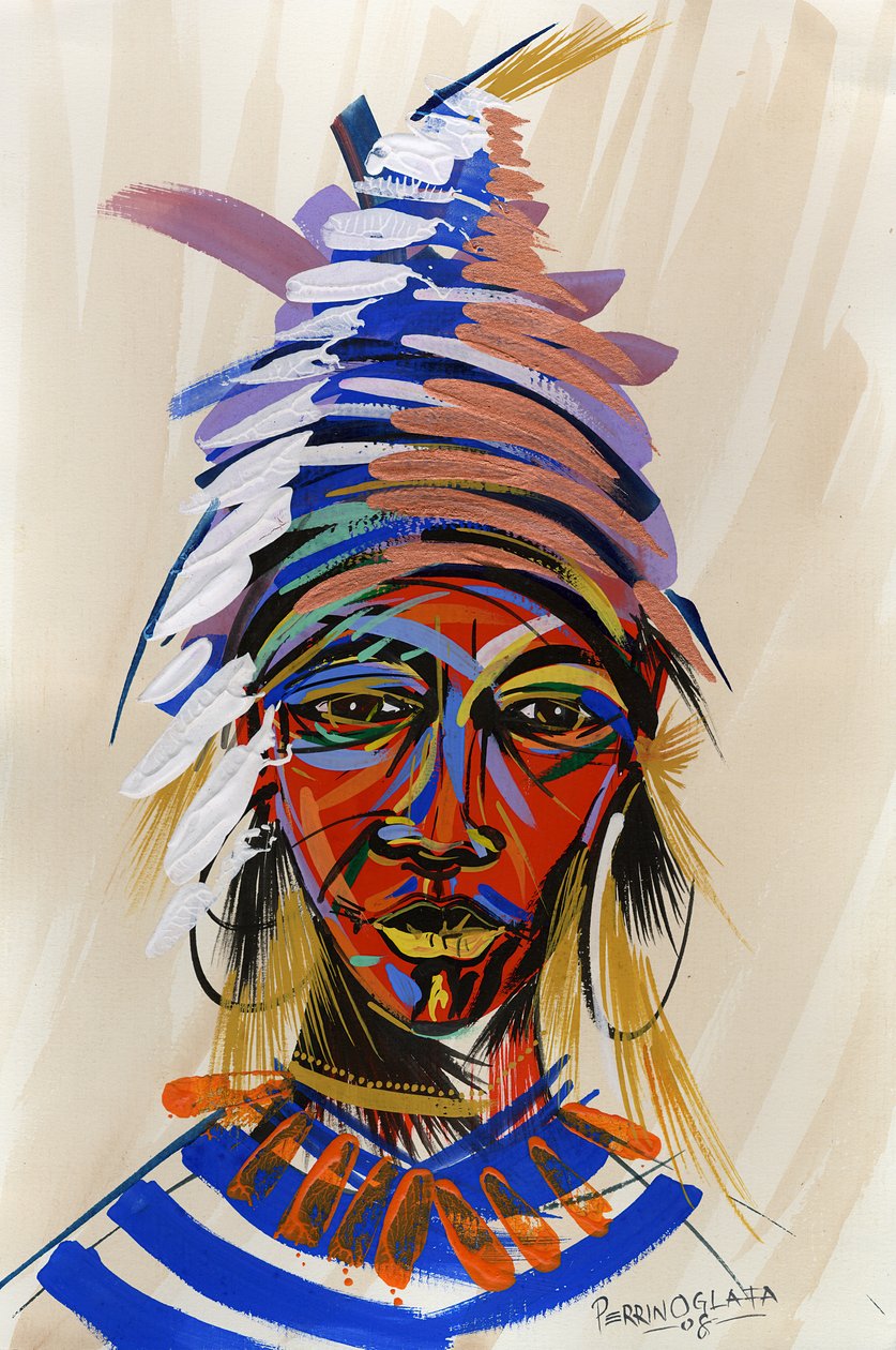 Ben ik een Aborigine 2, 2008 door Oglafa Ebitari Perrin