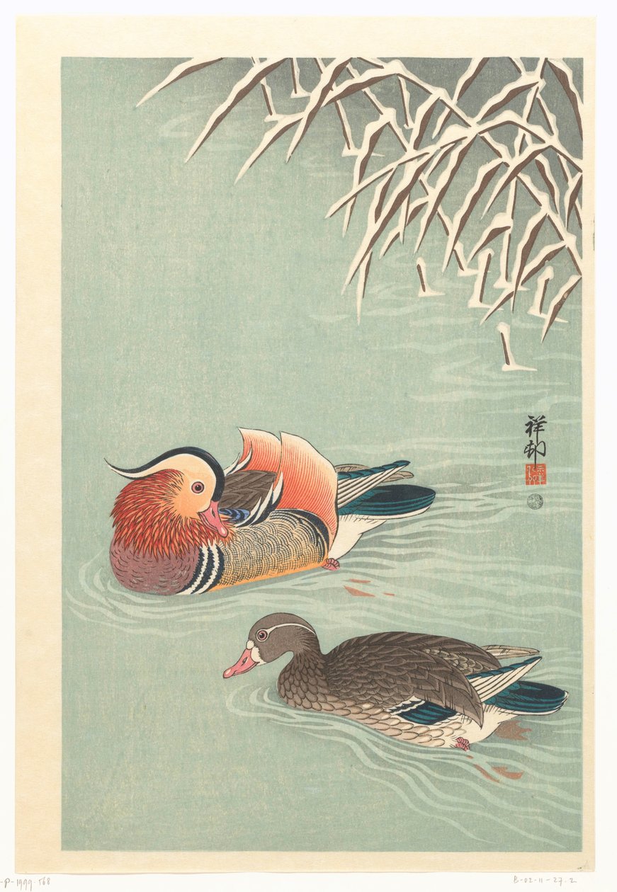 Mandarijneenden door Ohara Koson