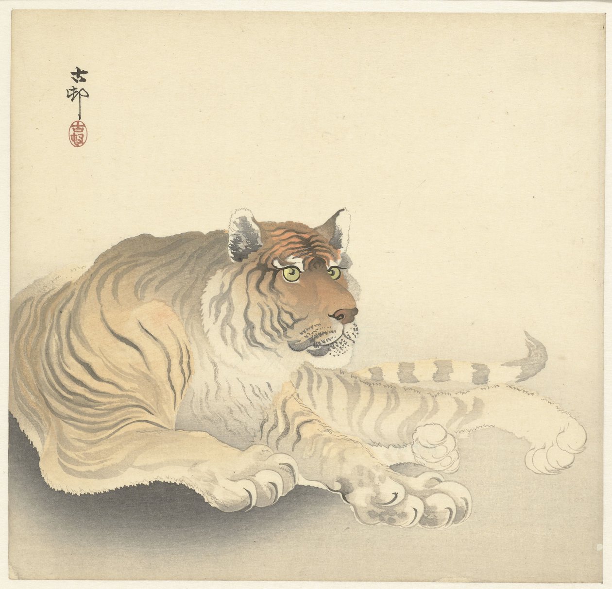 Tijger door Ohara Koson