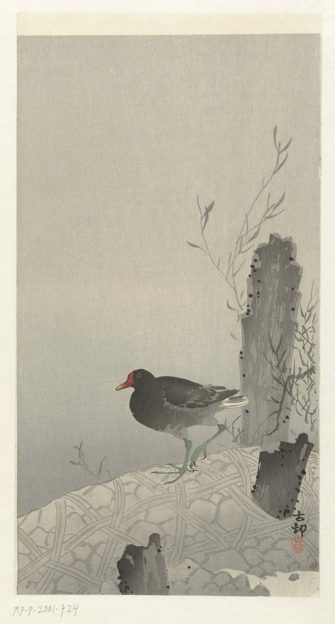 Waterhoen door Ohara Koson