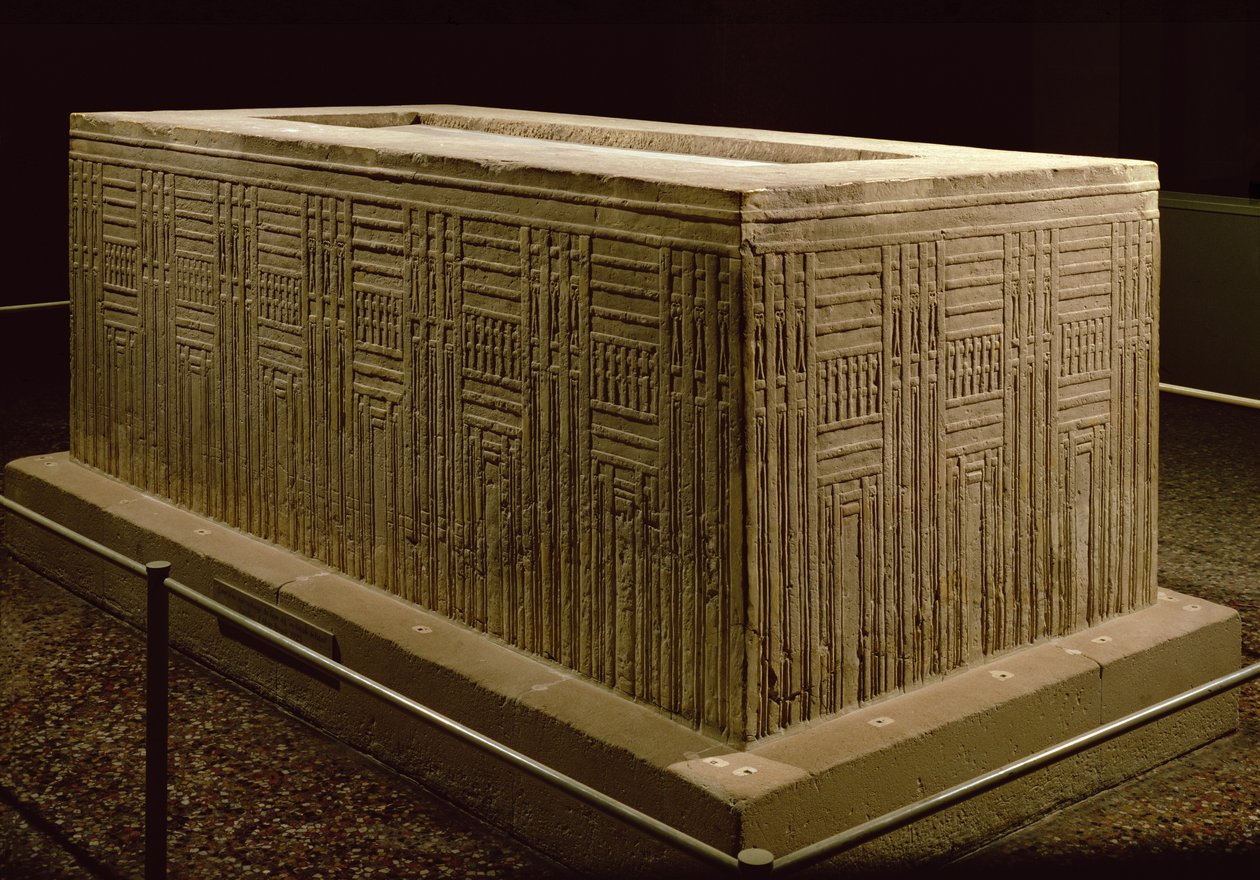 Sarcofaag uit Abu Roach door Old Kingdom Egyptian