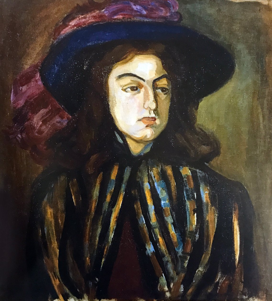 Vrouwelijk portret door Olga Rozanova