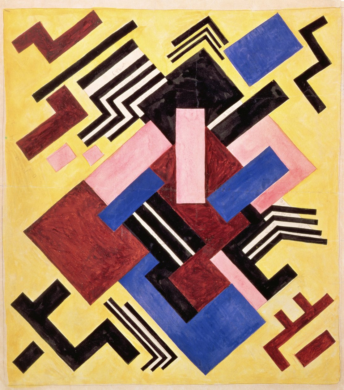 Picturale constructie, 1916 door Olga Rozanova