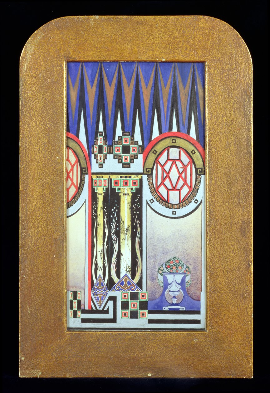 Ontwerp voor een gordijn, c.1930 door Oliver Percy Bernard