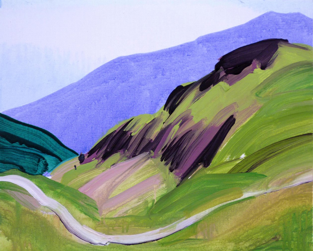 Leukerbad 12, 2012 (acryl op doek) door Olivier Morel
