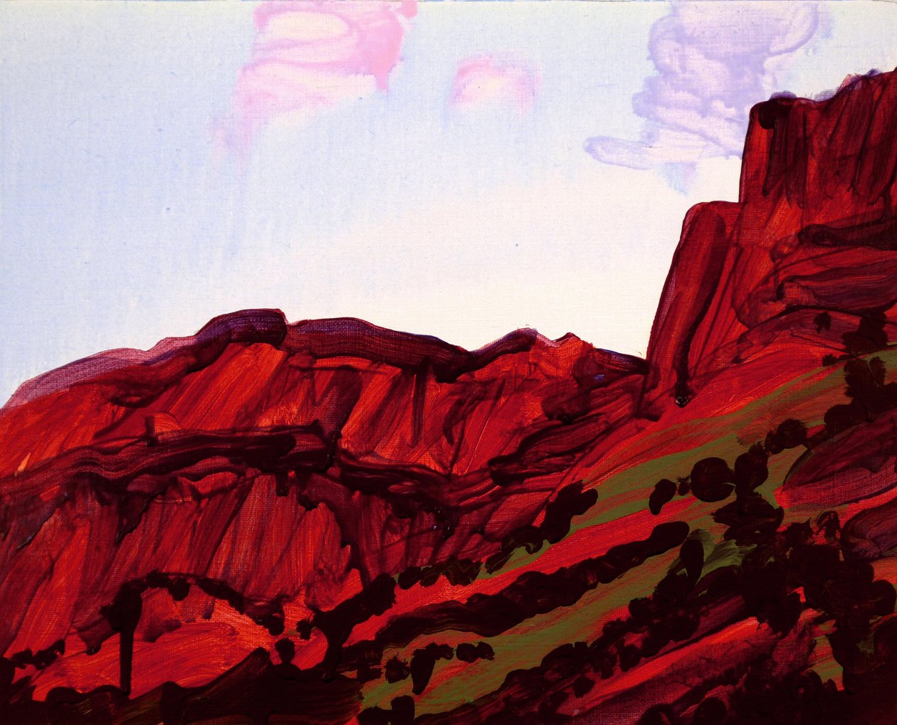 Leukerbad 16, 2012 (acryl op doek) door Olivier Morel