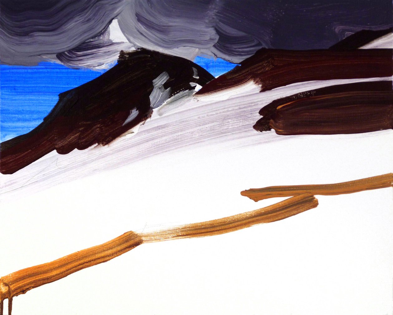 Leukerbad 6, 2012 (acryl op doek) door Olivier Morel