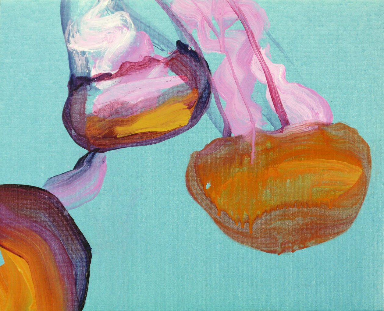 Méduses 12, 2013 (acryl op doek) door Olivier Morel