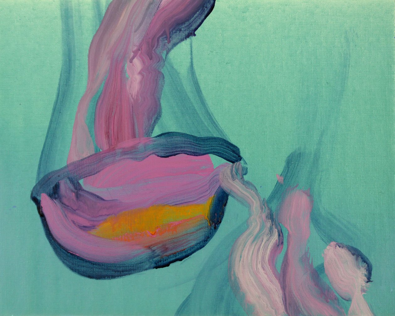 Méduses 8, 2013 (acryl op doek) door Olivier Morel