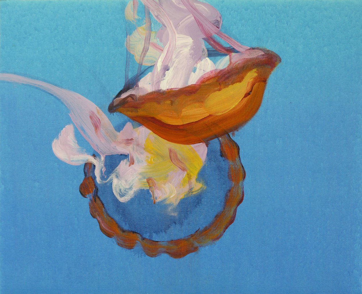 Méduses 9, 2013 (acryl op doek) door Olivier Morel