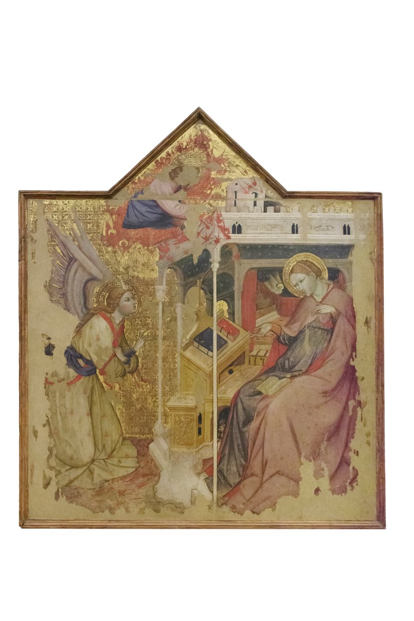 Annunciatie, c.1396 (tempera op paneel) door Olivuccio Ceccarello di Ciccarello