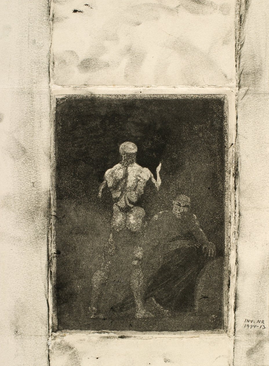 Daedalus en Icarus door Oluf Hartmann