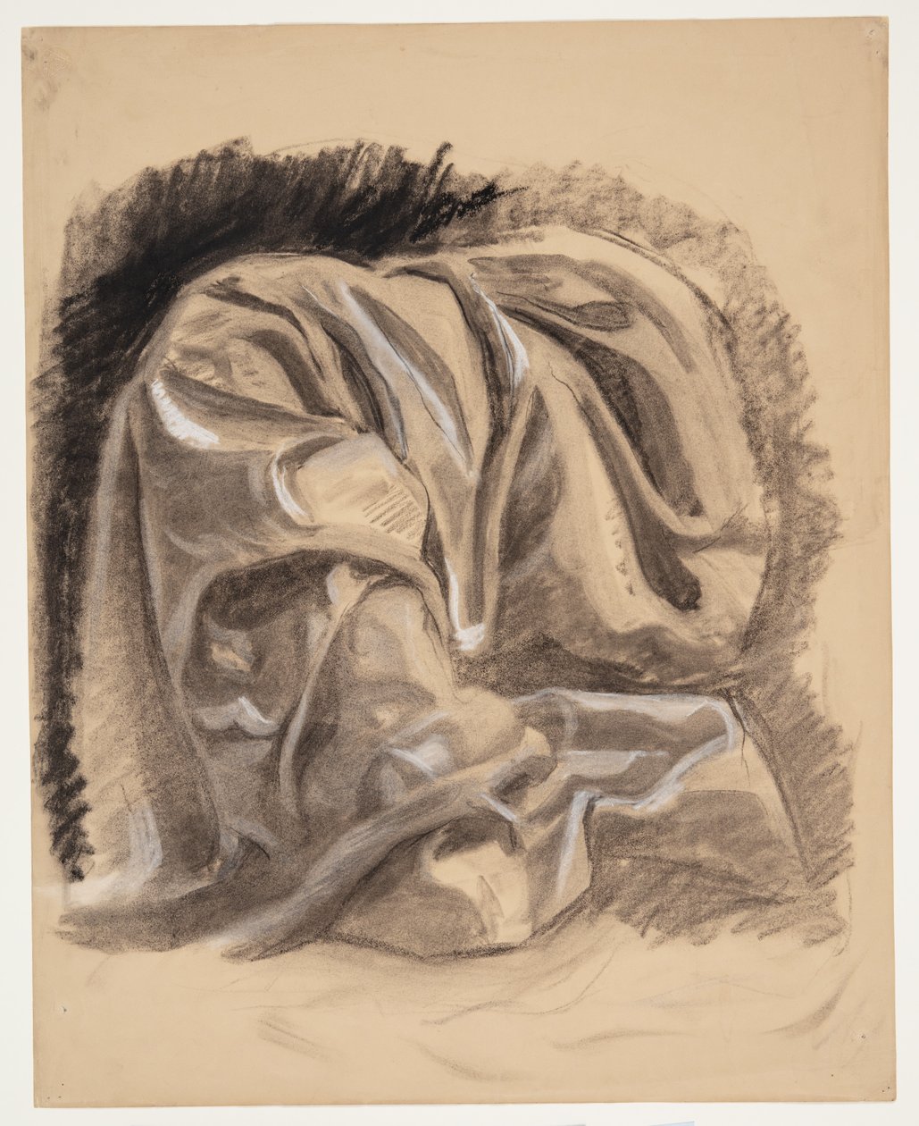 Draperiestudie door Oluf Hartmann