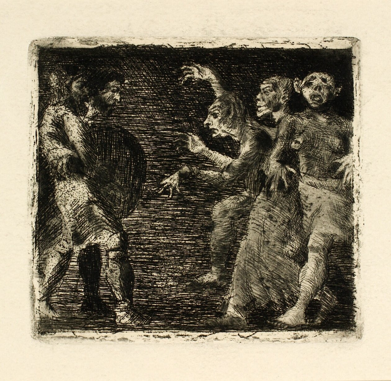 Macbeth en de heksen door Oluf Hartmann