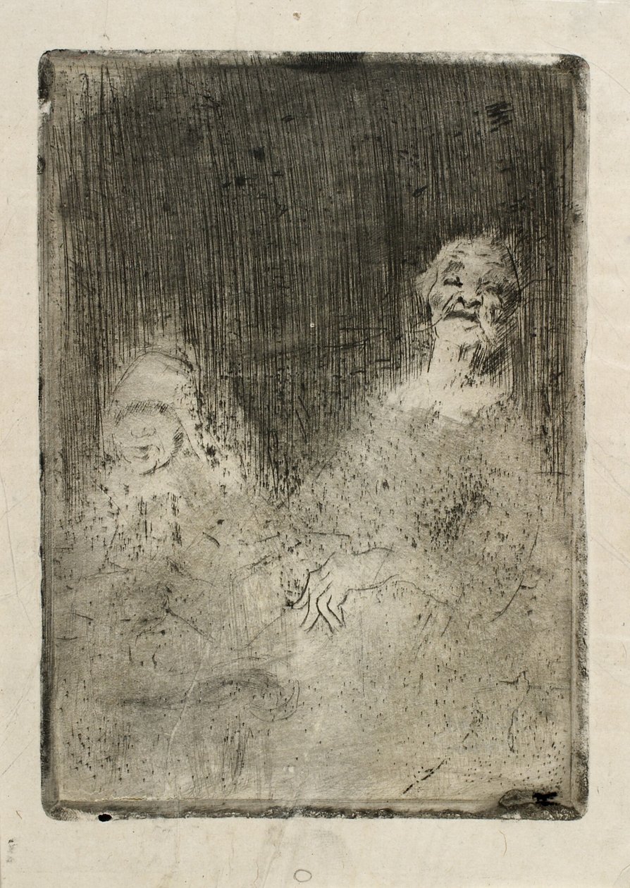 Twee figuren door Oluf Hartmann