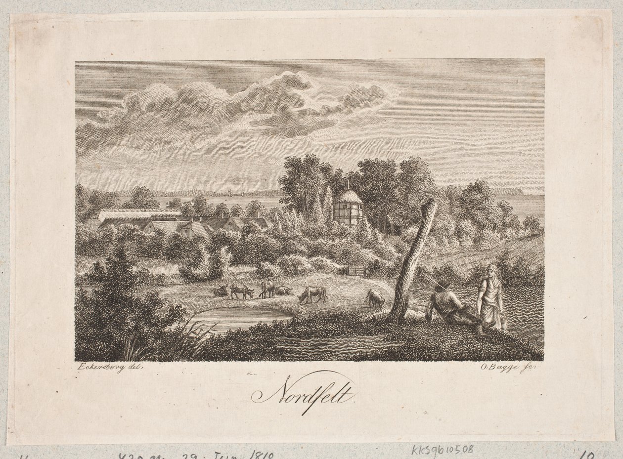 Landschap bij Nordfelt door Oluf Olufsen Bagge
