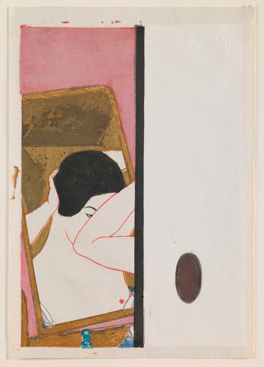 Spiegel door Onchi Kôshirô