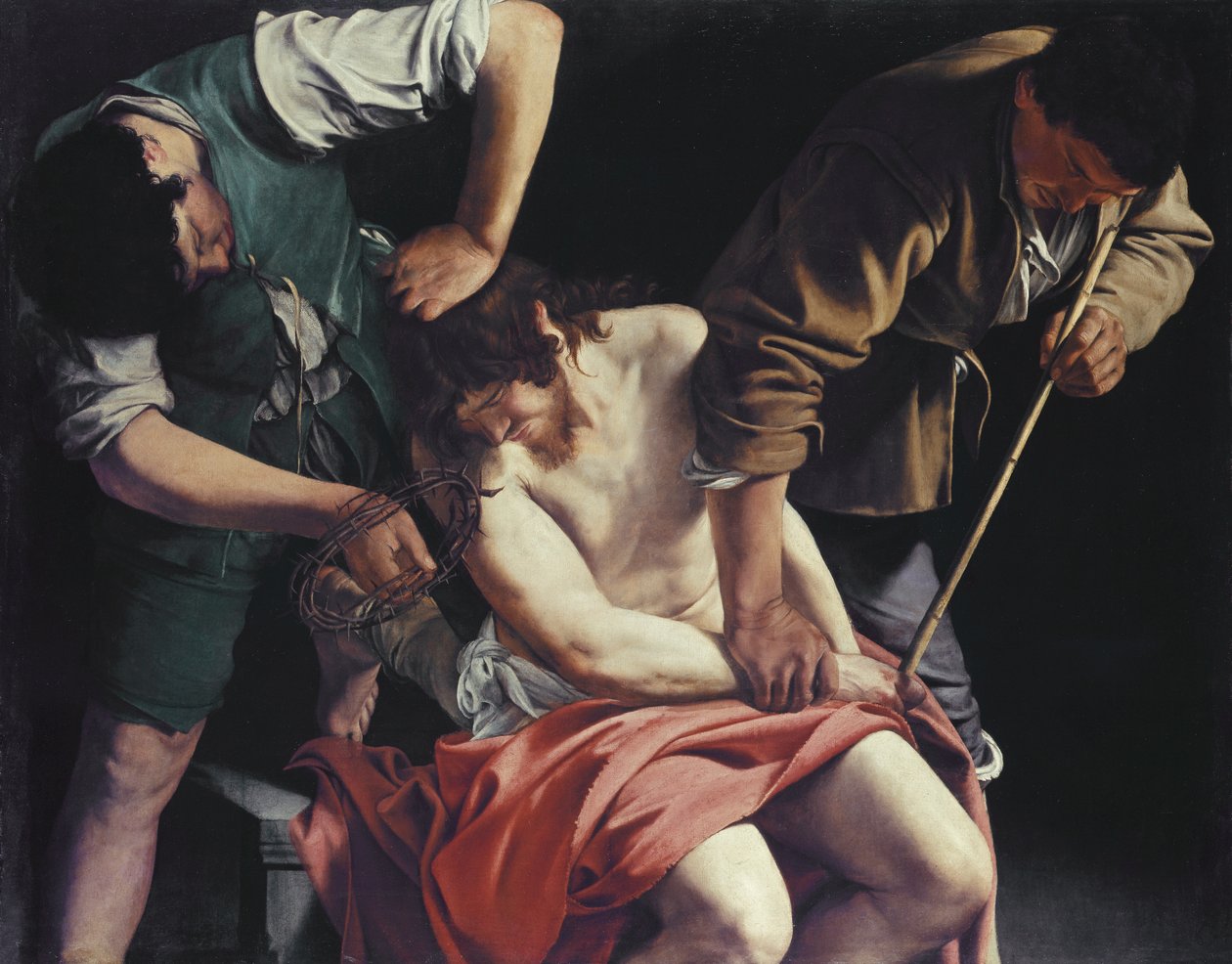Christus wordt gekroond met doornen door Orazio Gentileschi