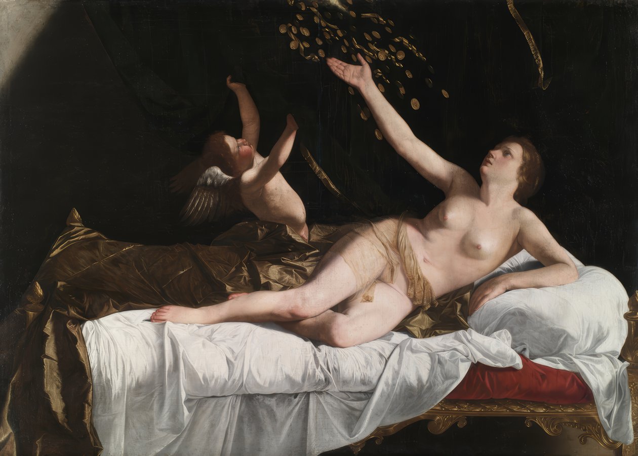 Danaë door Orazio Gentileschi