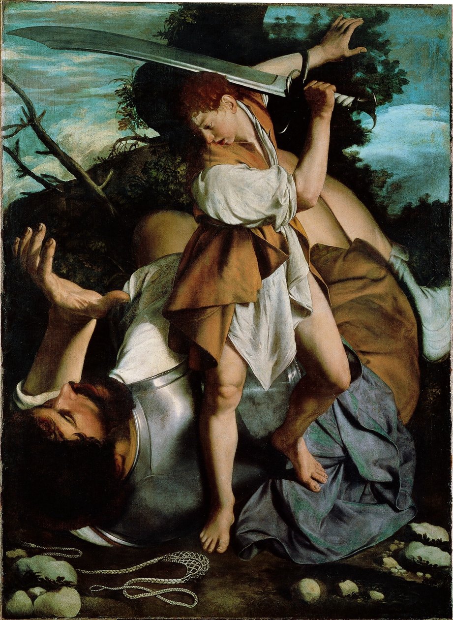 David en Goliath door Orazio Gentileschi