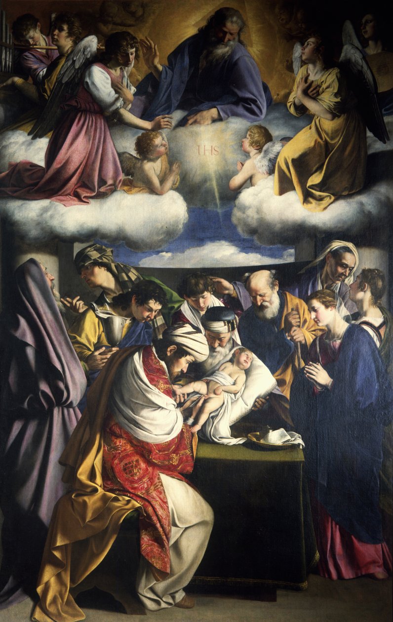 De besnijdenis van Christus, 1607 door Orazio Gentileschi