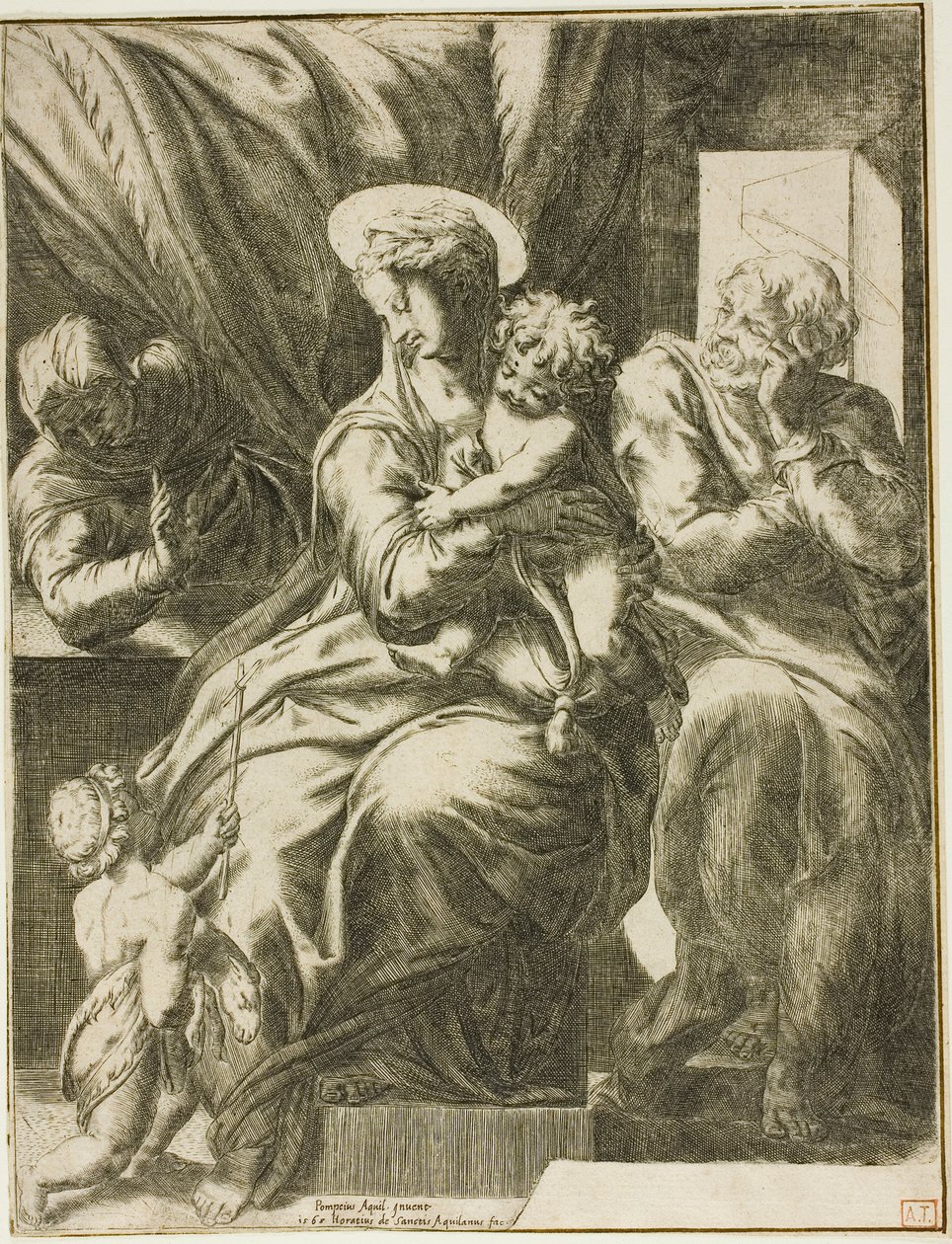 De Heilige Familie door Orazio de Santis