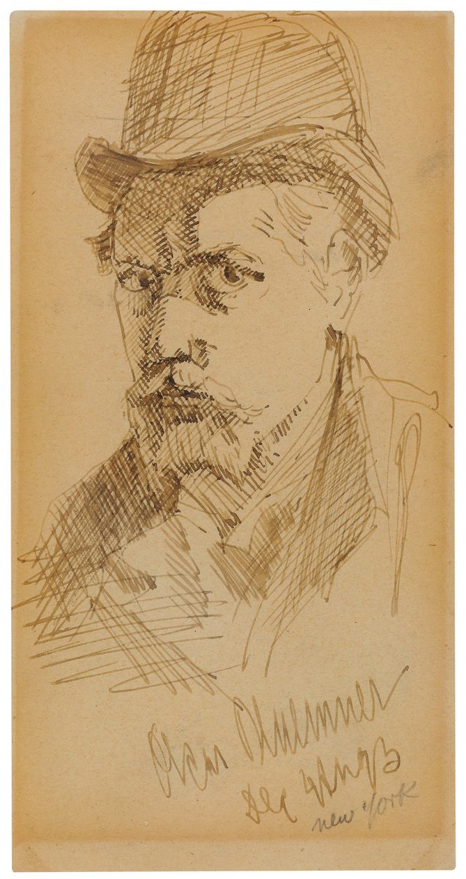 Zelfportret door Oscar Florianus Bluemner