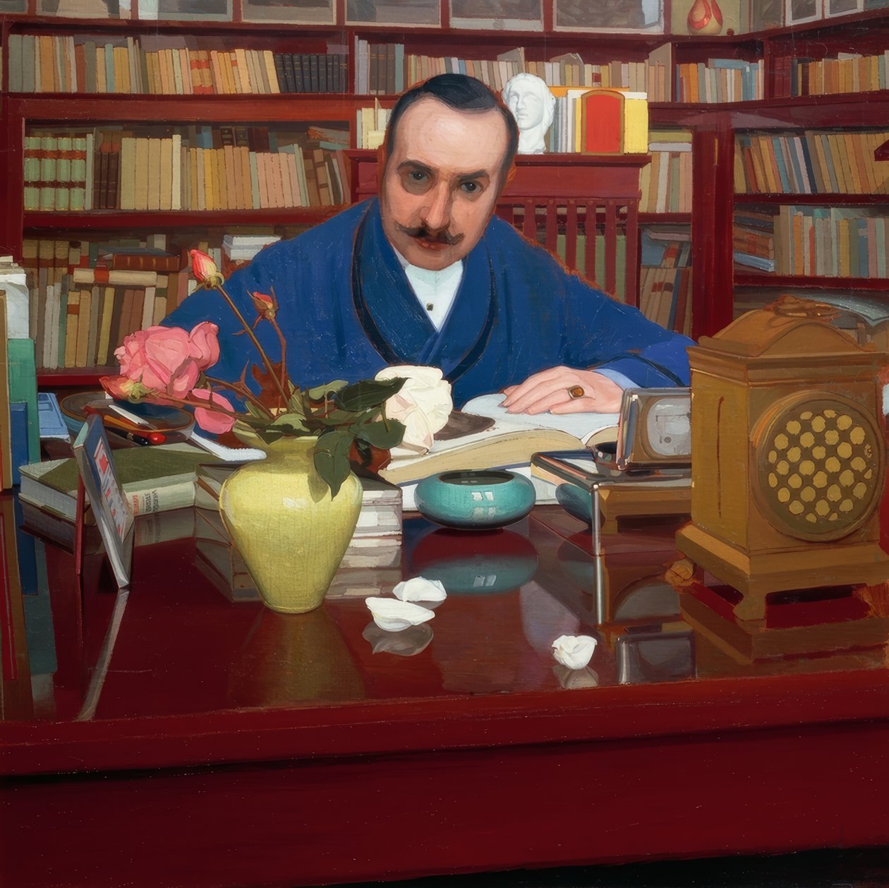 De schrijver en kunstcriticus Ugo Ojetti door Oscar Ghiglia