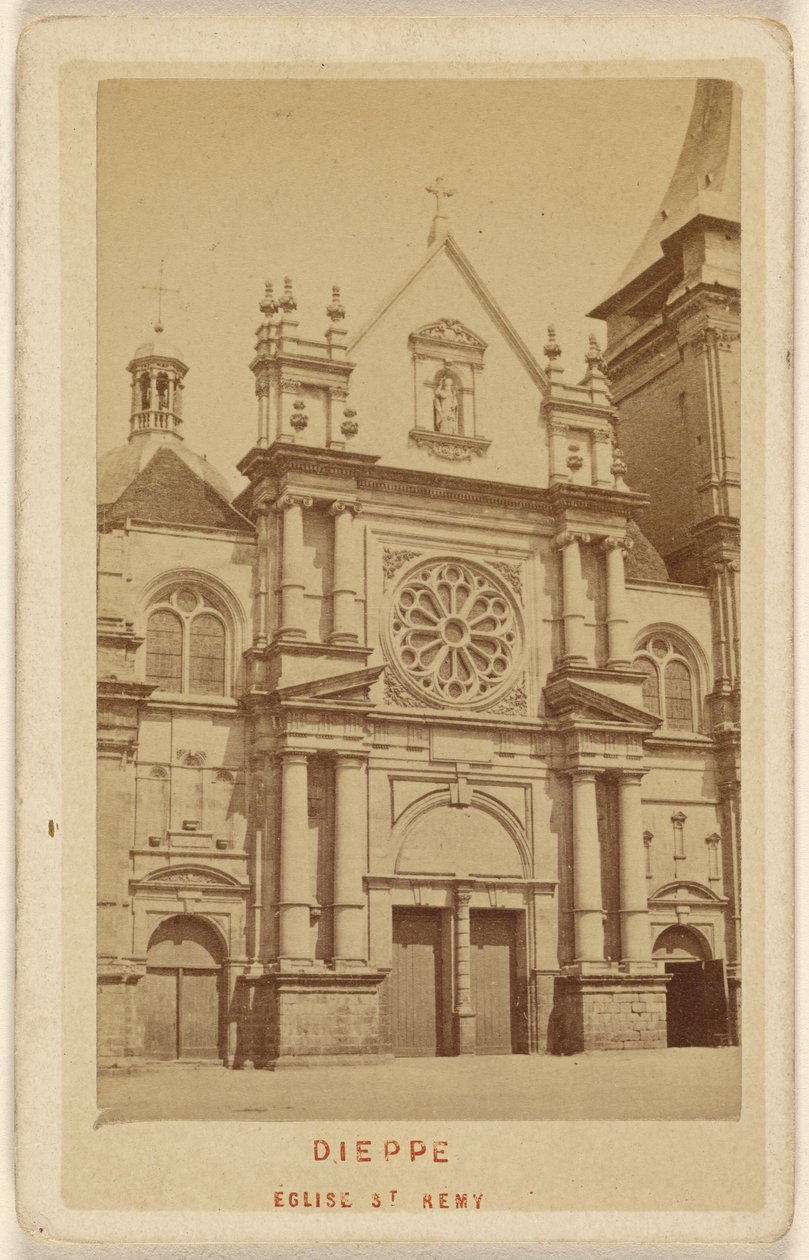 Dieppe. Eglise St. Remy. door Oscar Kramer