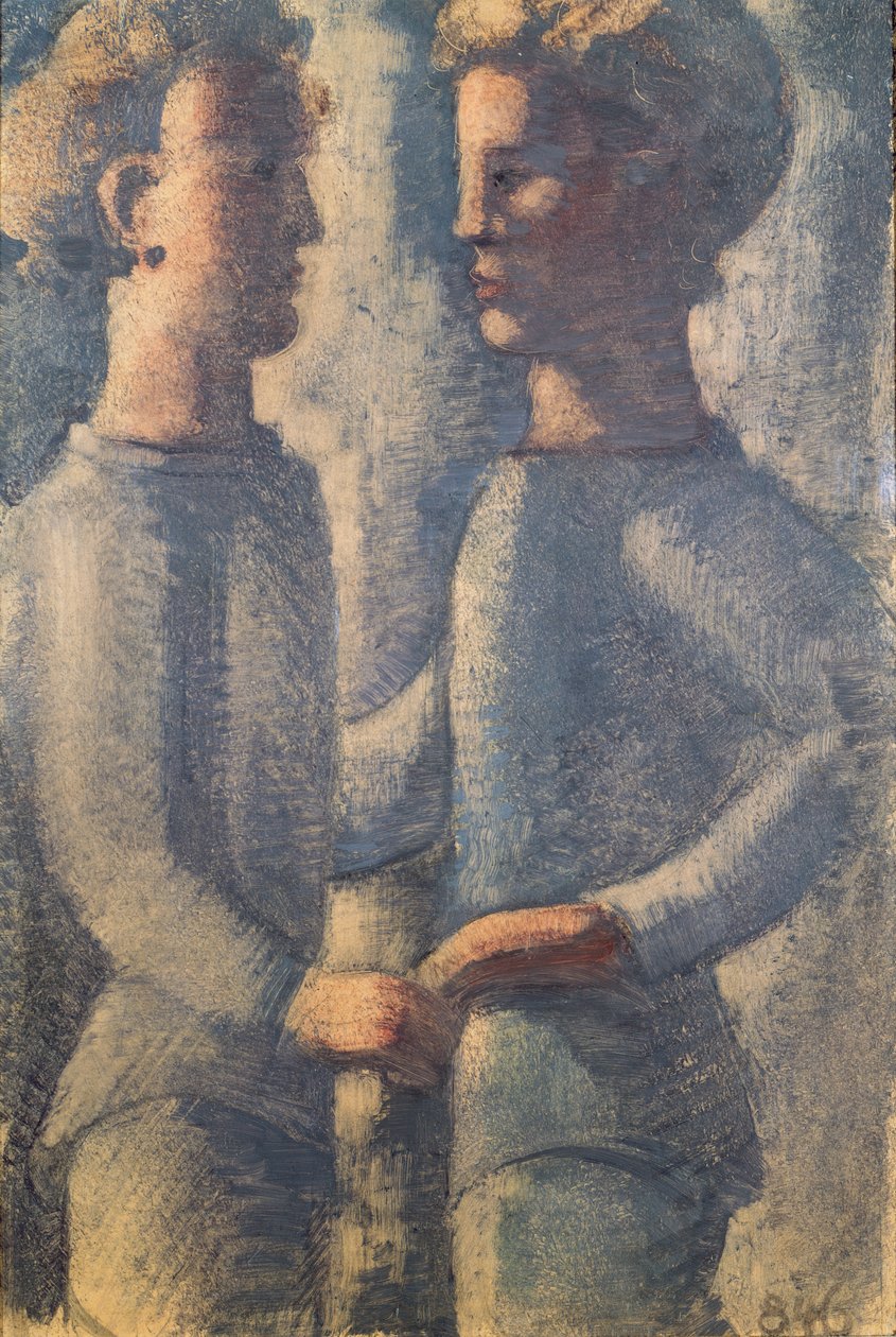 Twee Vrienden door Oskar Schlemmer