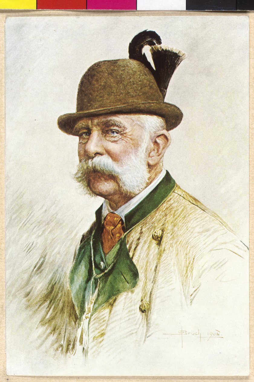 Keizer van Oostenrijk Franz Joseph I door Oskar Bruch