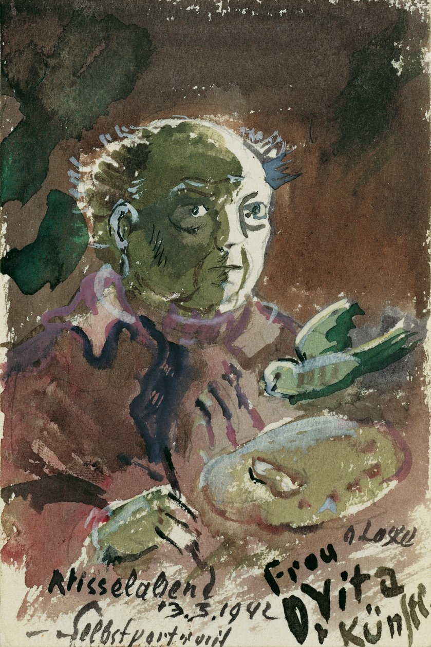 Zelfportret door Oskar Laske