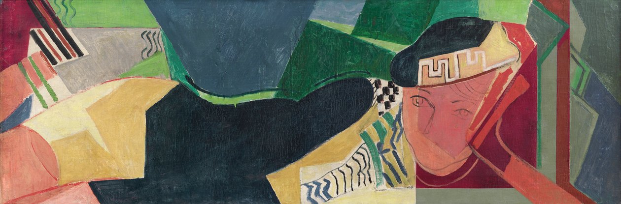 Liggende vrouw door Oskar Moll