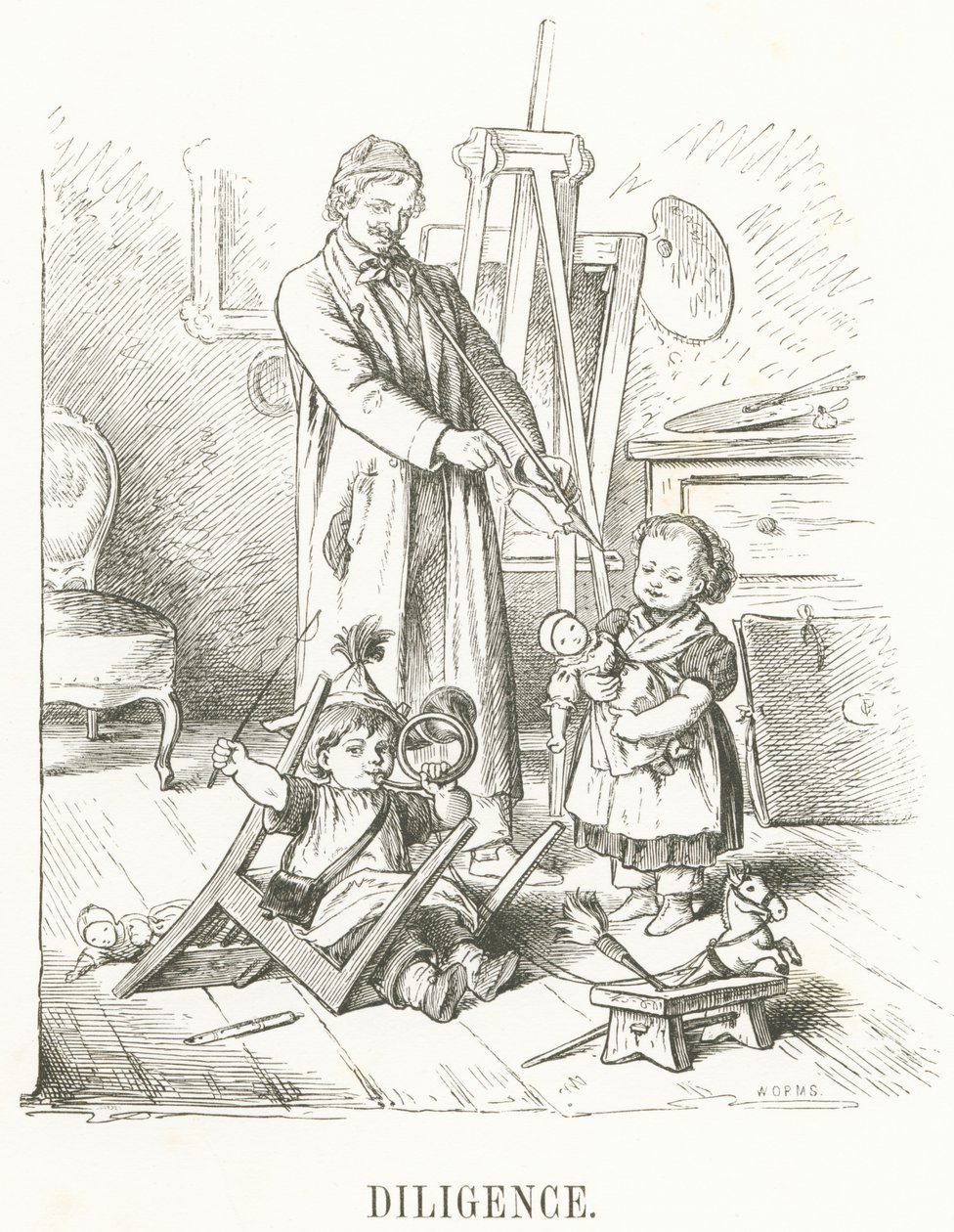 D: Diligentie door Oskar Pletsch