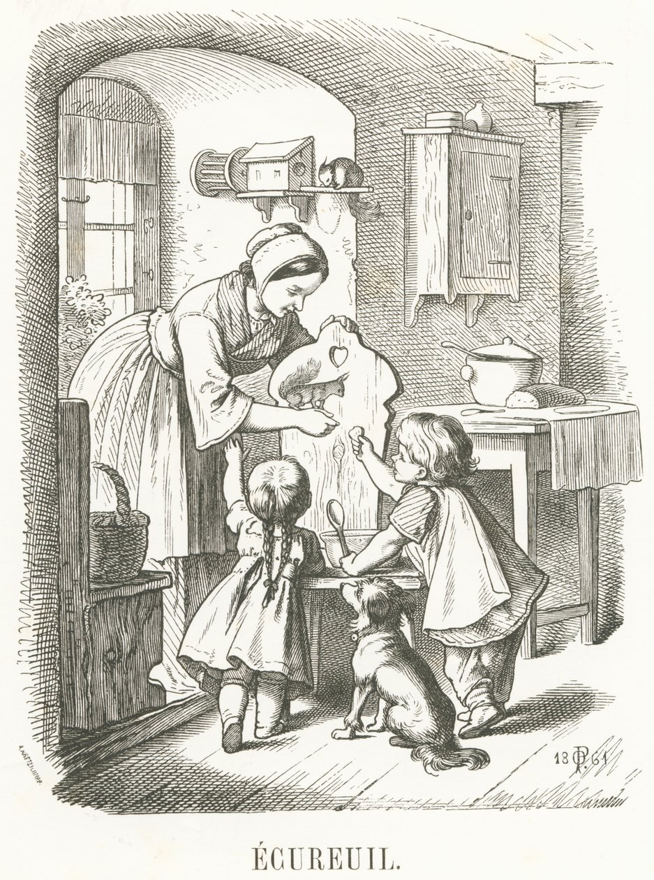 E: Eekhoorn door Oskar Pletsch