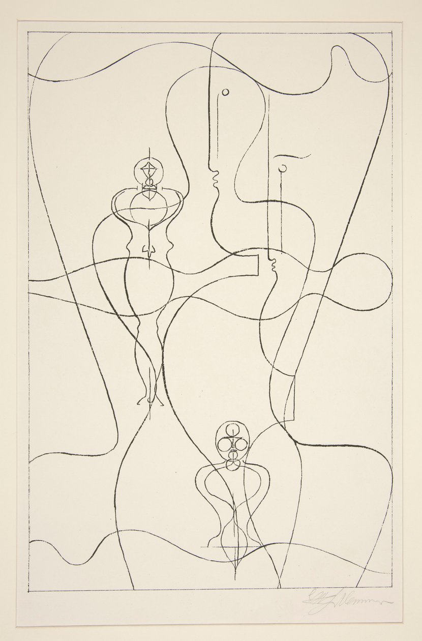 Abstractie door Oskar Schlemmer
