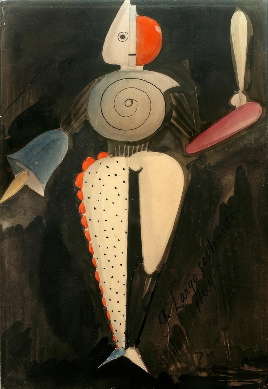 De abstracte door Oskar Schlemmer