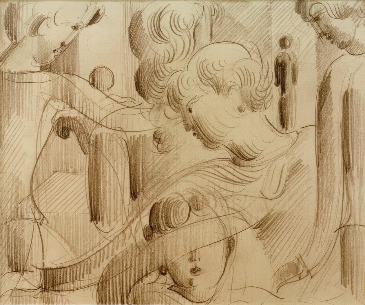 Figurencompositie door Oskar Schlemmer