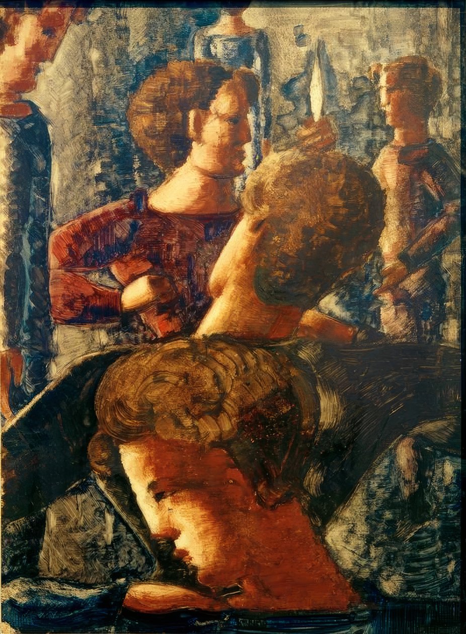 Heroïsche scène door Oskar Schlemmer