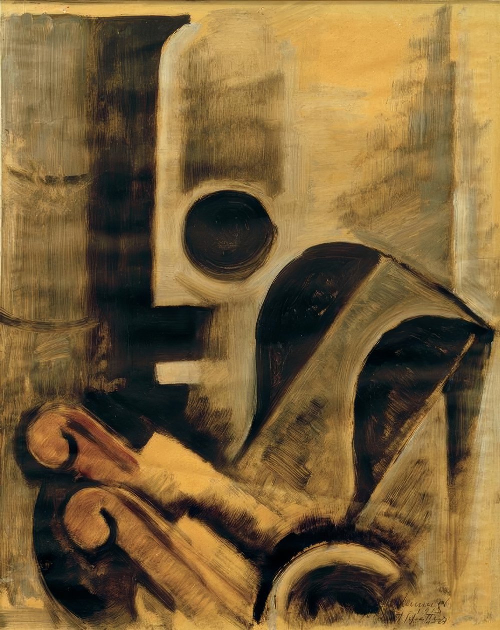 Oven en leunstoel III door Oskar Schlemmer