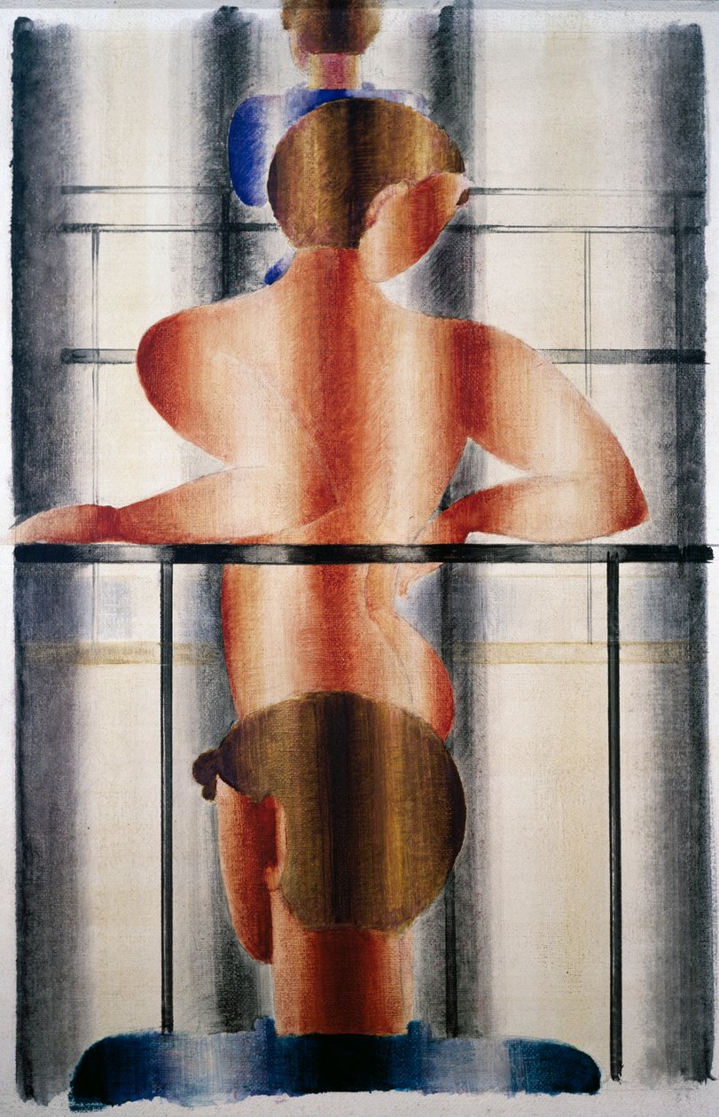 Reling scène door Oskar Schlemmer