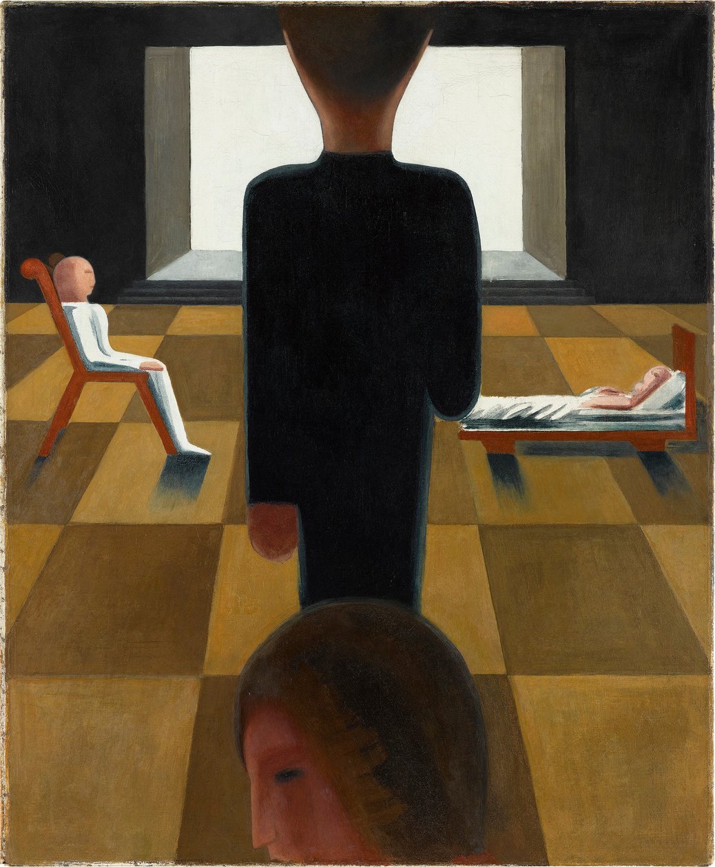 Rustkamer, 1925 door Oskar Schlemmer